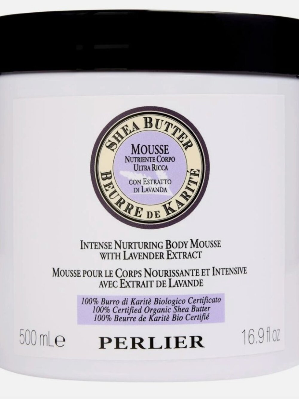 Perlier Shea Butter Body Mousse Lavender 16.9 oz New Sealed